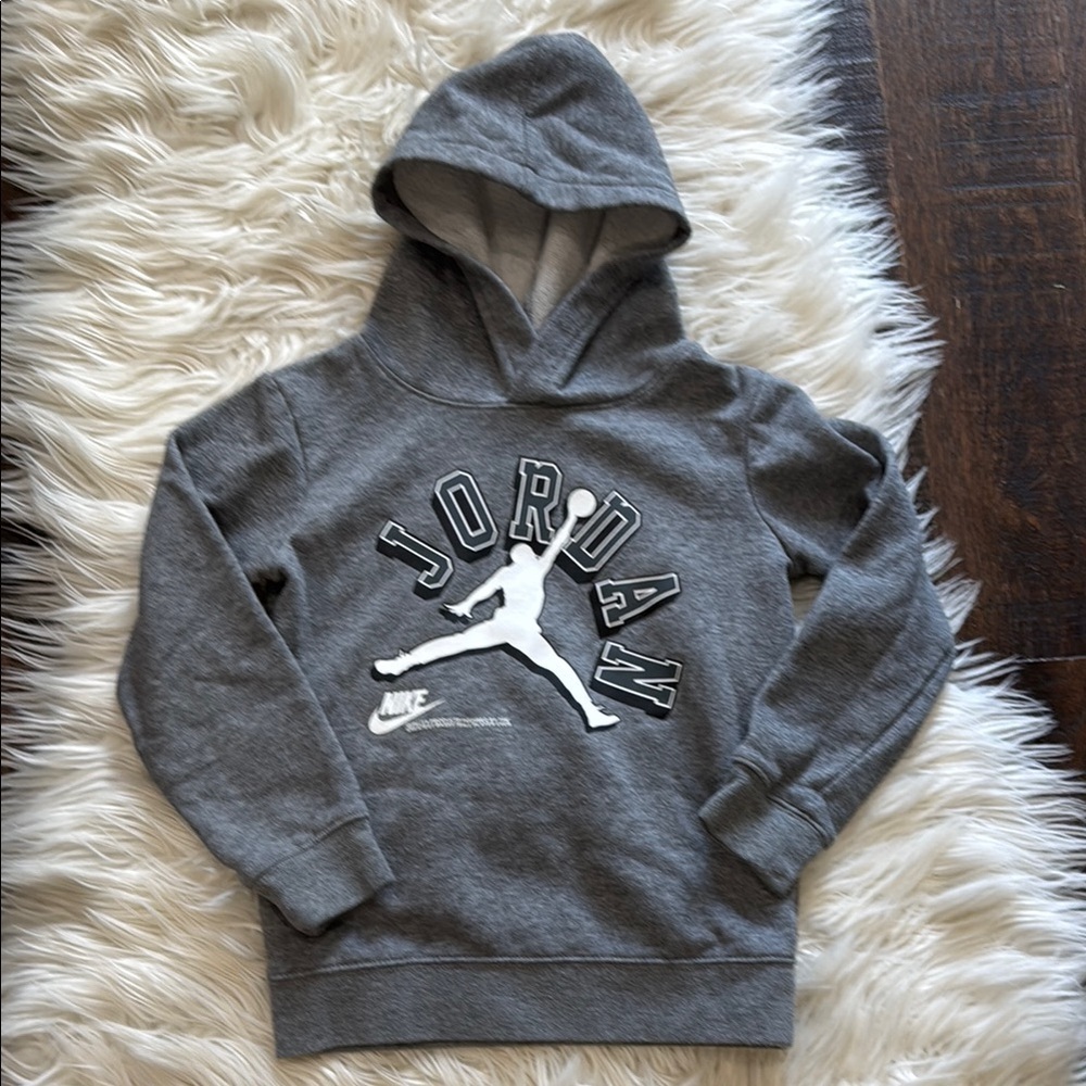 Nike Gray Kids Jordan Hoodie Sweatshirt